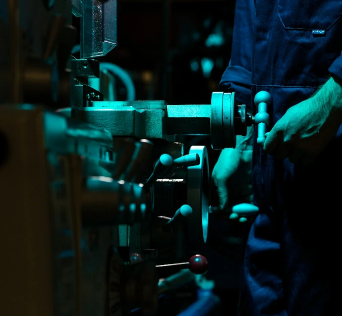 Engineer working on a retrofit design
